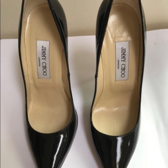 Jimmy Choo Black Patent Anouk pumps - Picture 4 of 7
